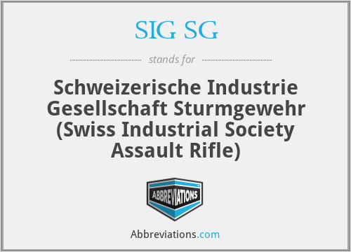 What does SIG SG stand for?